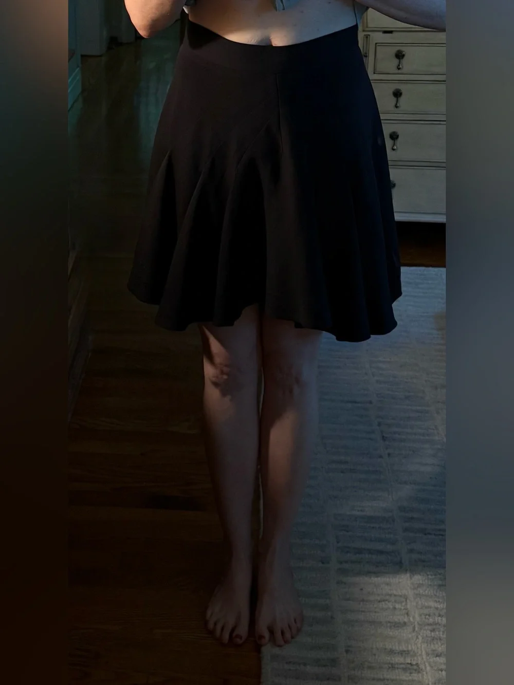 Rare Vintage Cue : Dion Lee 100% Silk Architectural Pleated Mini Skirt US 6